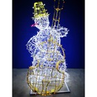 Светодиодная фигура «Снеговик-музыкант», 80 × 100 × 50 см, 40 Вт, 220 В - фото 4076700