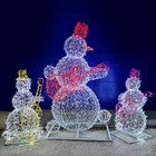 Светодиодная фигура «Снеговик-музыкант», 90 × 130 × 60 см, 60 Вт, 220 В - фото 4076703