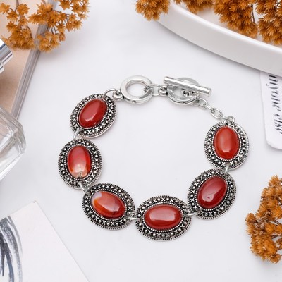 Браслет восток «Сердолик», крестик