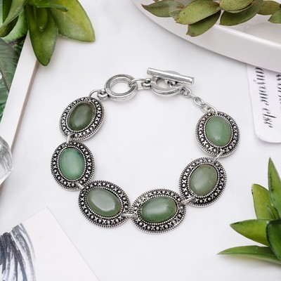 Браслет восток «Нефрит», крестик