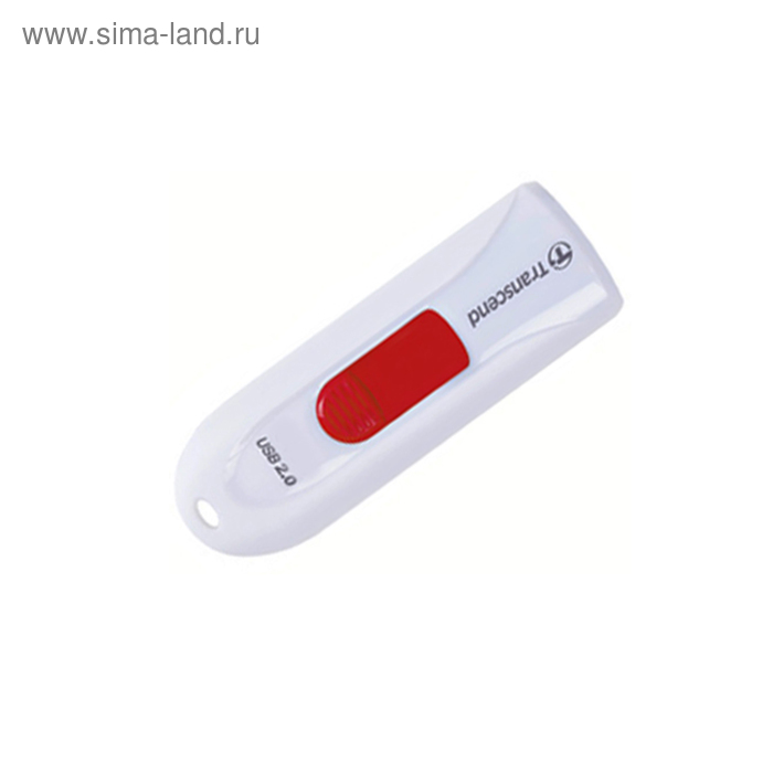 Флешка USB2.0 Transcend JetFlash 590 TS16GJF590W, 16 Гб, белая - Фото 1