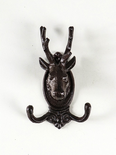 Настенные крючки декоративные «Олень», чугун, 19.5×11.5×6 см