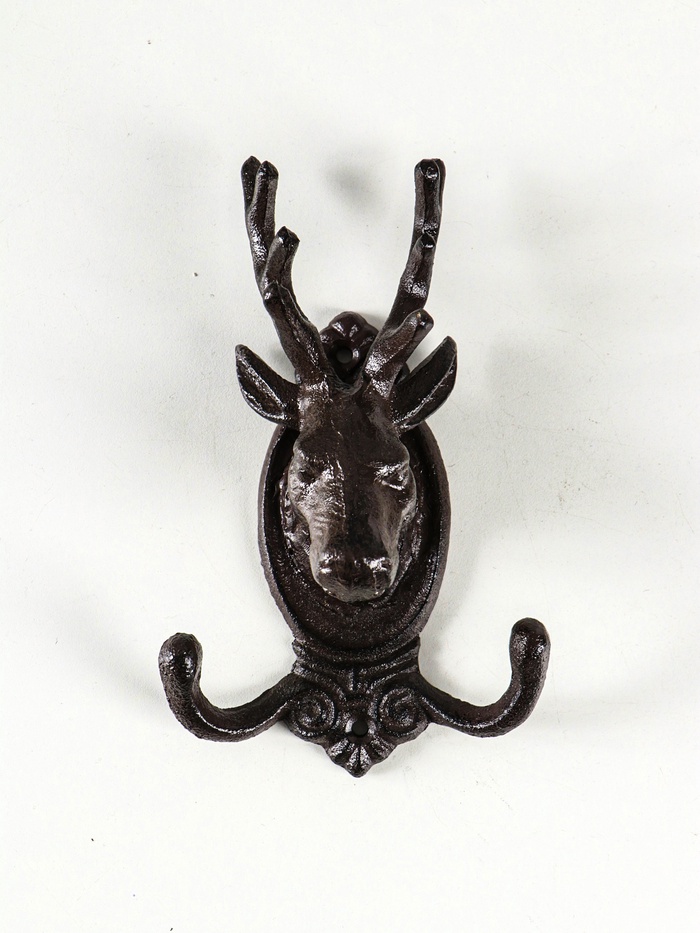 Настенные крючки декоративные «Олень», чугун, 19.5×11.5×6 см - Фото 1