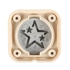 Дырокол фигурный магнитный "Звезда и звёздочки" диам. рисунка 3,8 см 3,8х6х6 см - Фото 3