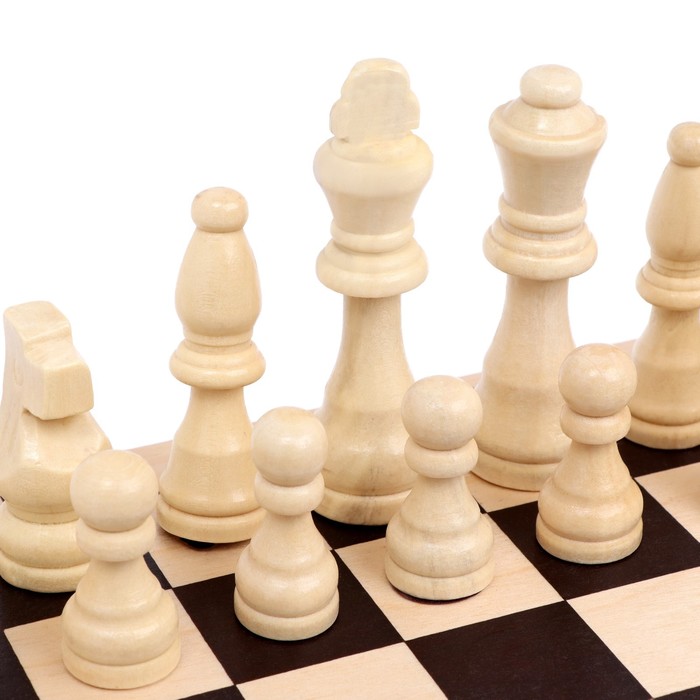 Шахматы деревянные обиходные 29 х 29 см, король h-9 см, пешка h-4 см - фото 1884892033