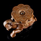Статуэтка-подставка "Слон", бронзовый цвет, гипс, 32х18х22 см - Фото 5