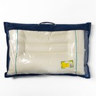 Подушка анатомическая Shelli 40х60 см с валиком под шею, лузга просо, хл, наволочка шелк - Фото 5