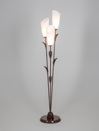 Торшер напольный BayerLux «Лепесток», 3×15 Вт, E27, коричневый, 28×28×153 см - Фото 2