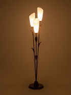 Торшер напольный BayerLux «Лепесток», 3×15 Вт, E27, коричневый, 28×28×153 см - Фото 3