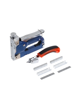 УЦЕНКА Степлер мебельный в кейсе ТУНДРА, типы скоб 140/28/300, 4-14 мм; антистеплер 4090481