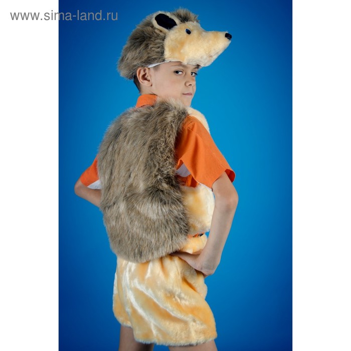 Карнавальный костюм «Ёжик», на резинке, рост 104-134 см - Фото 1
