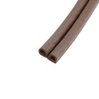Уплотнитель резиновый ТУНДРА krep, профиль D, размер 9х8 мм, коричневый, в катушке 100 м. - Фото 2