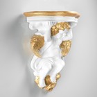 Кашпо "Ангел", бело-золотое, 27х16х37 см, микс - Фото 7