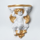 Кашпо "Ангел", бело-золотое, 27х16х37 см, микс - Фото 6