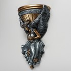 Кашпо настенное декоративное "Ангел", цветное, гипс, 24х14х41 см - Фото 3