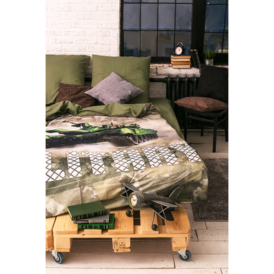 Постельное бельё Этель Military, 2-сп., 175 × 215 см, 200 × 220 см, 70 × 70 см (2 шт.)