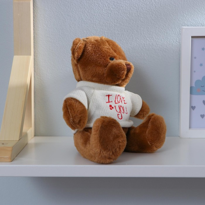Мягкая игрушка «Медведь», в кофте, цвета МИКС - фото 1887832921