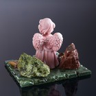 Сувенир "Ангелочек молящийся с книжкой", змеевик, мрамор - фото 26490854 Сувенир "Ангелочек молящийся с книжкой", змеевик, мрамор - фото 26490854