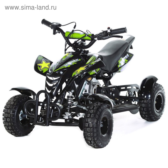 Мини-квадроцикл MOTAX ATV H4 mini-50 cc, черно-зеленый - Фото 1
