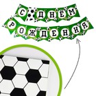 Посуда бумажная одноразовая «С днём рождения», 6 тарелок, 6 стаканов, 6 колпаков, 1 гирлянда - Фото 6