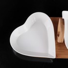 Набор салатников керамических «Эстет. Сердце», 32,5×15×12,5 см, 2 предмета, цвет белый - Фото 2