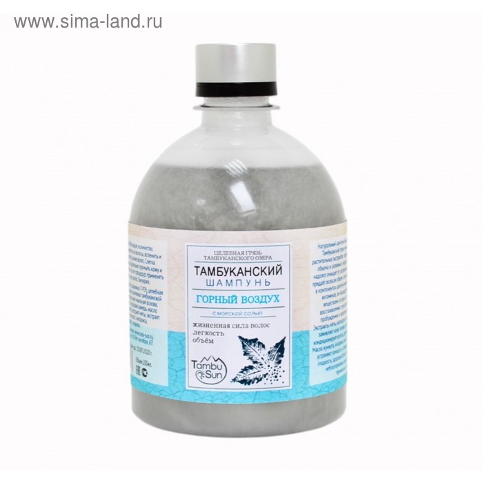 Шампунь Тамбуканский «Горный воздух с морской солью», бессульфатный 500 мл. - Фото 1