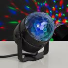 Световой прибор «Хрустальный шар» 7.5 см, пульт ДУ, свечение RGB, 220 В - Фото 1