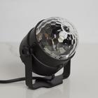 Световой прибор «Хрустальный шар» 7.5 см, пульт ДУ, свечение RGB, 220 В - фото 9760593
