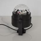 Световой прибор «Хрустальный шар» 7.5 см, пульт ДУ, свечение RGB, 220 В - фото 9760594