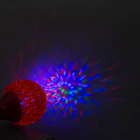 Световой прибор «Кубок» 10 см, свечение RGB, 220 В, красный - фото 8655334
