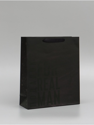 Пакет подарочный ламинированный, упаковка, «Мужская воля», M 25.5×30×9 см