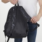 Рюкзак молодёжный, отдел на молнии, 3 наружных кармана, цвет чёрный/серый - Фото 5