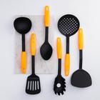 Набор кухонных принадлежностей Доляна «Оранж», 6 предметов - фото 318144731