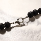 Бусы шар №6 «Лава», цвет чёрный, длина 50 см - фото 30749550