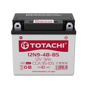 Аккумуляторная батарея Totachi MOTO 12N9-4B-BS, 9 Ач, прямая полярность 4093275