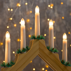 УЦЕНКА Светодиодная фигура «Рождественская горка» 39×31×5 см, дерево, 220 В, свечение тёплое белое - Фото 3