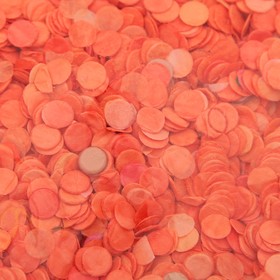 Конфетти, 7 мм, 20 г, цвет оранжевый Ош