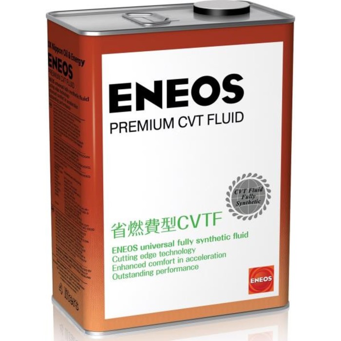 Масло трансмиссионное ENEOS Premium CVT Fluid, синтетическое, 4 л - Фото 1
