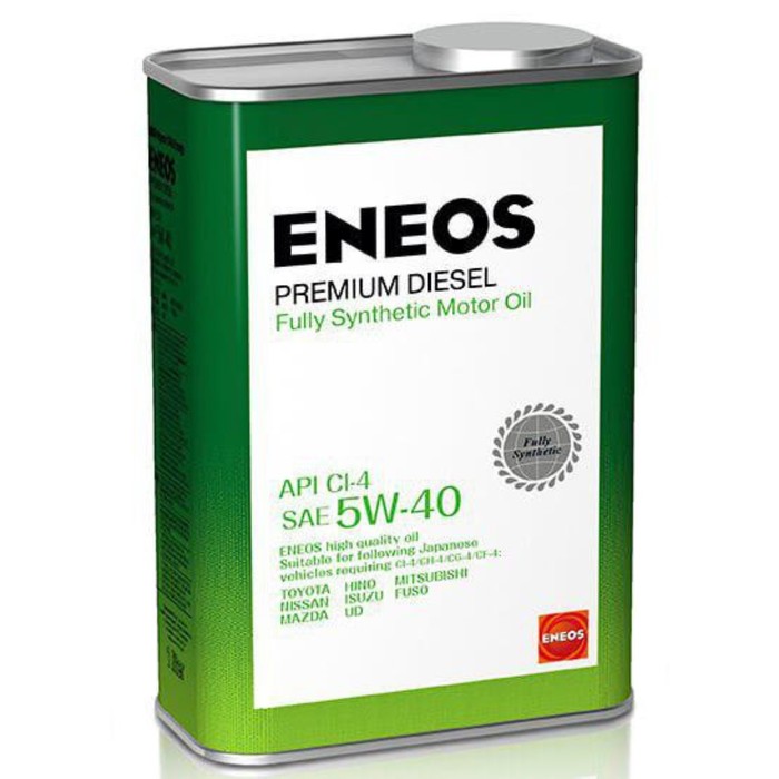 Масло моторное ENEOS Premium Diesel CI-4 5W-40, синтетическое, 1 л - Фото 1