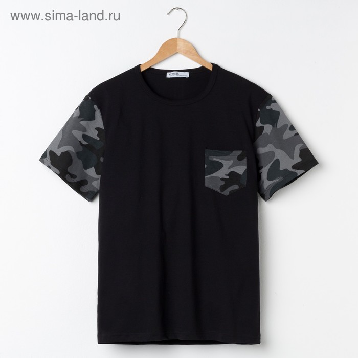 Футболка мужская KAFTAN "Militari" р-р L(50), черный - Фото 1