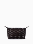 Косметичка простая на молнии, с принтом, чёрная - Фото 2