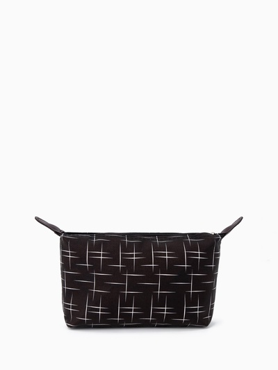 Косметичка простая на молнии, с принтом «Мерцание», чёрный