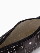 Косметичка простая на молнии, с принтом, чёрная - Фото 2