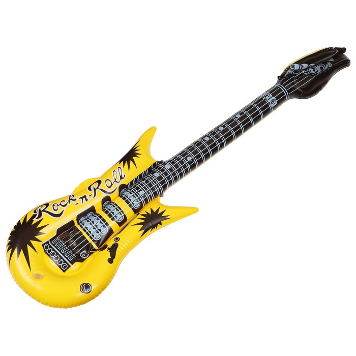 Надувная игрушка «Гитара», 95 см, цвет МИКС - фото 1911156680