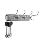 Вешалка ТУНДРА TVF004, металлическая, четырехрожковая, цвет хром - Фото 3