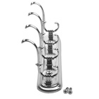 Вешалка ТУНДРА TVF004, металлическая, четырехрожковая, цвет хром - Фото 6