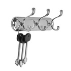 Вешалка ТУНДРА TVT003, металлическая, трёхрожковая, цвет хром - Фото 4