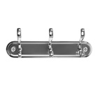 Вешалка ТУНДРА TVT003, металлическая, трёхрожковая, цвет хром - Фото 5