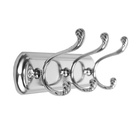 Вешалка ТУНДРА TVT003, металлическая, трёхрожковая, цвет хром - Фото 6