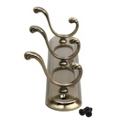 Вешалка ТУНДРА TVT003, металлическая, трёхрожковая, цвет бронза - Фото 6